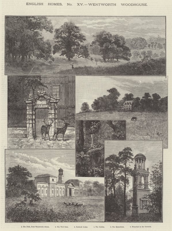Wentworth Woodhouse af Louis Wain