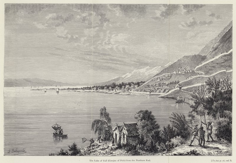 Tali-søen (Carajan af Polo) fra den nordlige ende af Louis after Delaporte