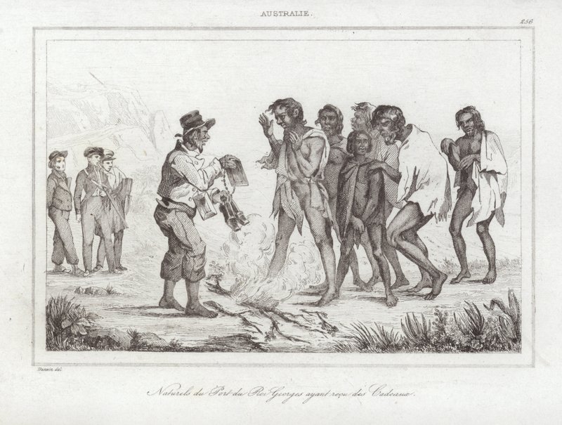 Kong Georges naturlige havn af Louis Auguste de Sainson