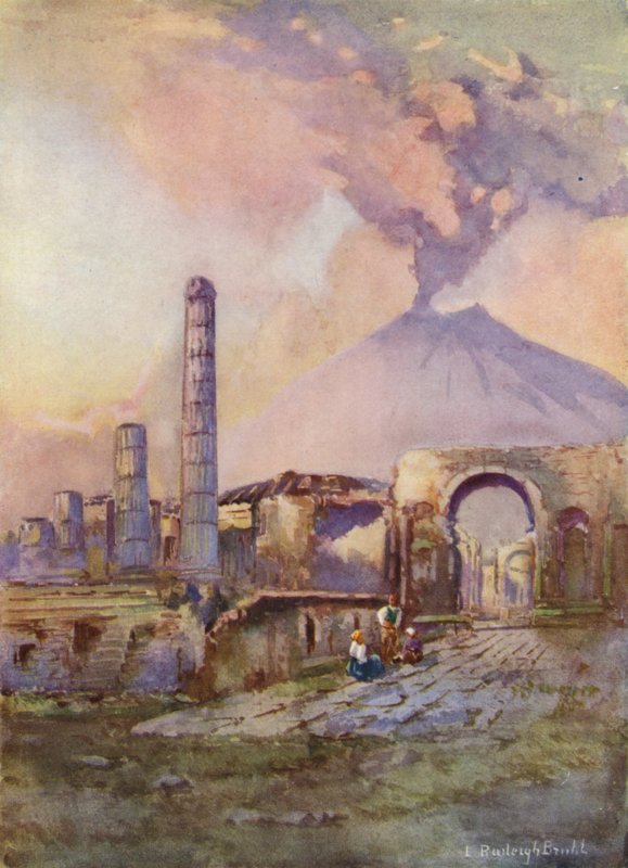 Pompeji, Vesuv i det fjerne af Louis Burleigh Bruhl