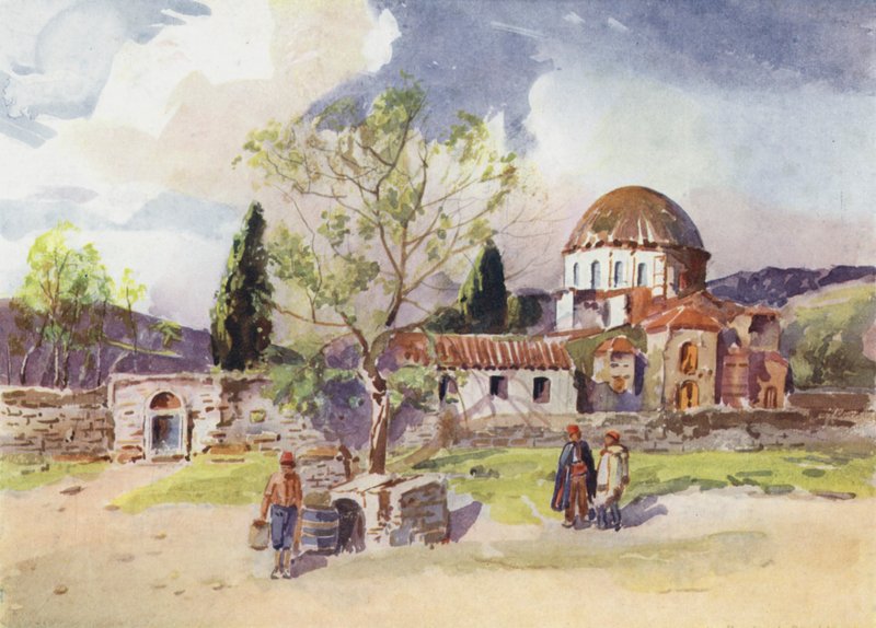 Daphni-klosteret, Grækenland af Louis Burleigh Bruhl
