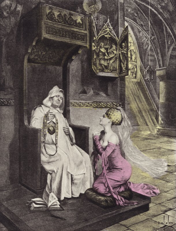 Fruen og broderen, tredje dag, tredje historie af Louis Chalon