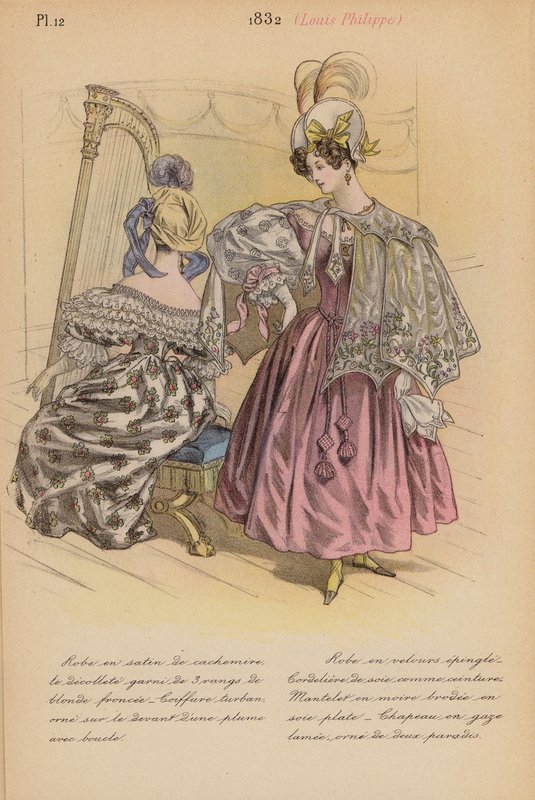 Fransk mode: 1832, Louis-Philippe (farvelitografi) af Louis Colas