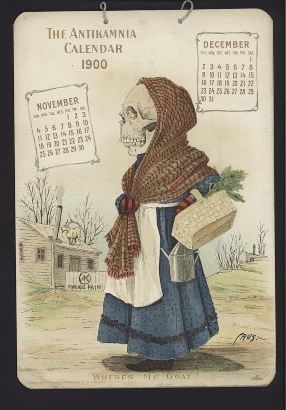 Illustration til Antikamnia-kalender af Louis Crucius or Crusuius