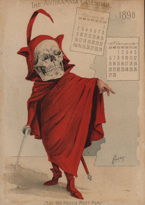Mephistopheles, Illustration til Antikamnia-kalenderen af Louis Crucius or Crusuius