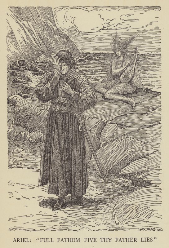 Ariel, Favn fem din far lyver af Louis John Rhead