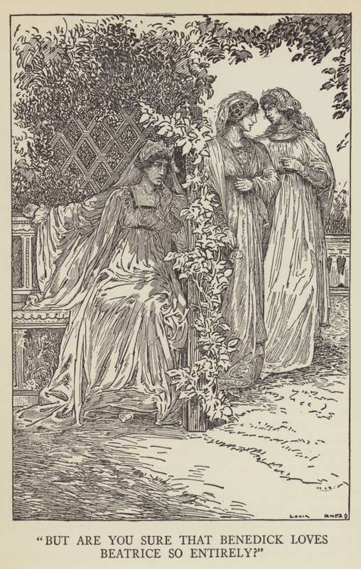 Men er du sikker på, at Benedick elsker Beatrice så fuldstændigt? af Louis John Rhead