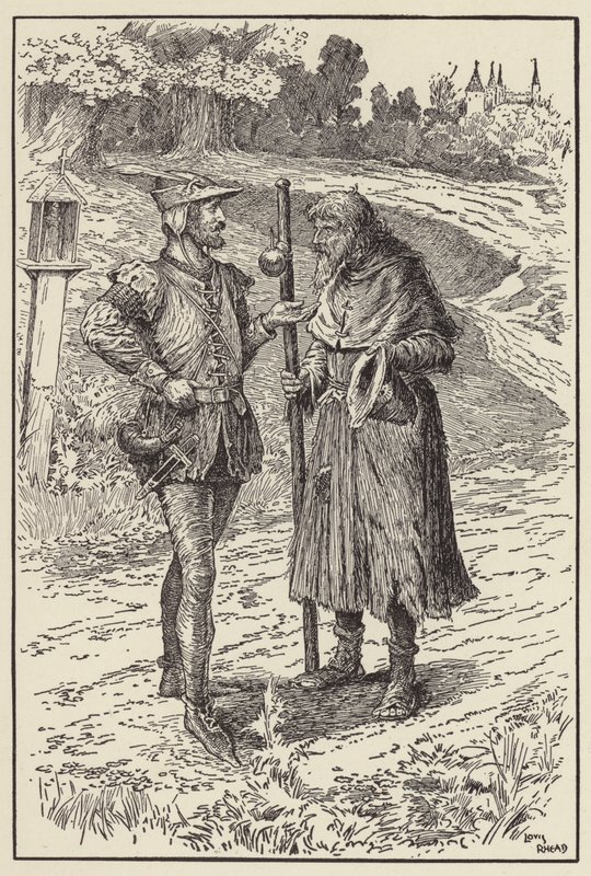 Kom, byt dine klæder med mine, gamle mand af Louis John Rhead
