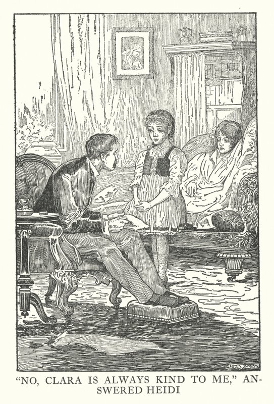 Illustration til Heidi af Johanna Spyri (litografi) af Louis John Rhead