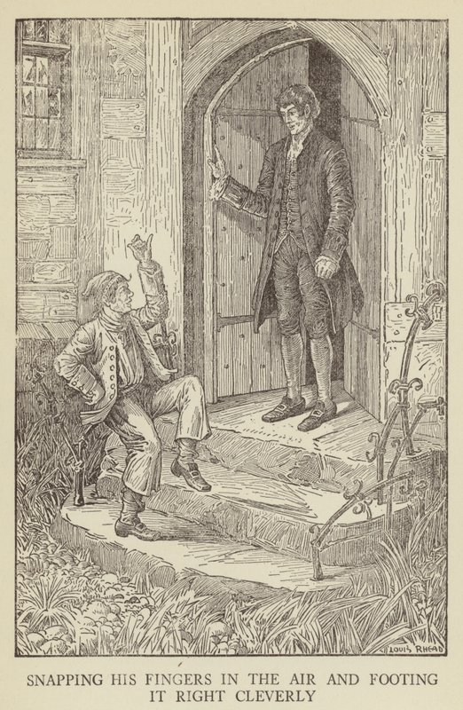 Illustration til Kidnapped af Robert Louis Stevenson af Louis John Rhead