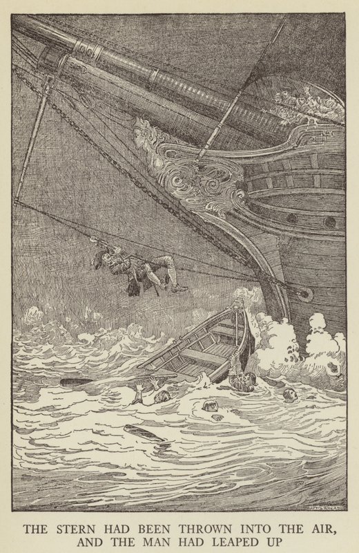 Illustration til Kidnapped af Robert Louis Stevenson af Louis John Rhead