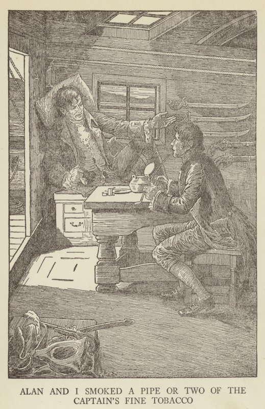 Illustration til Kidnapped af Robert Louis Stevenson af Louis John Rhead