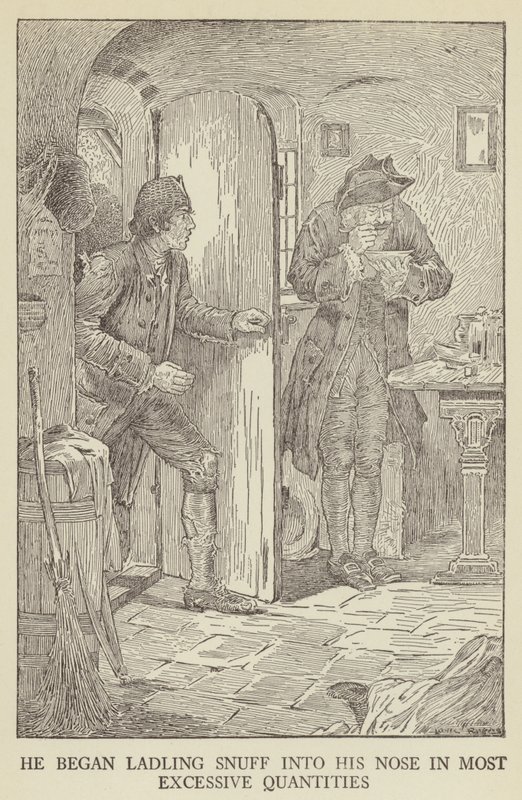 Illustration til Kidnapped af Robert Louis Stevenson af Louis John Rhead