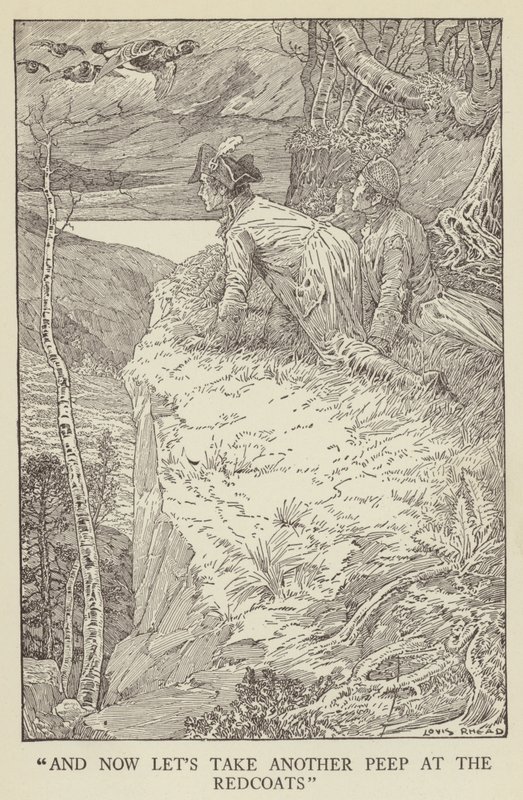 Illustration til Kidnapped af Robert Louis Stevenson af Louis John Rhead