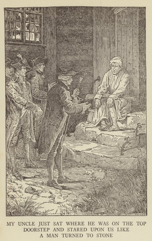 Illustration til Kidnapped af Robert Louis Stevenson af Louis John Rhead