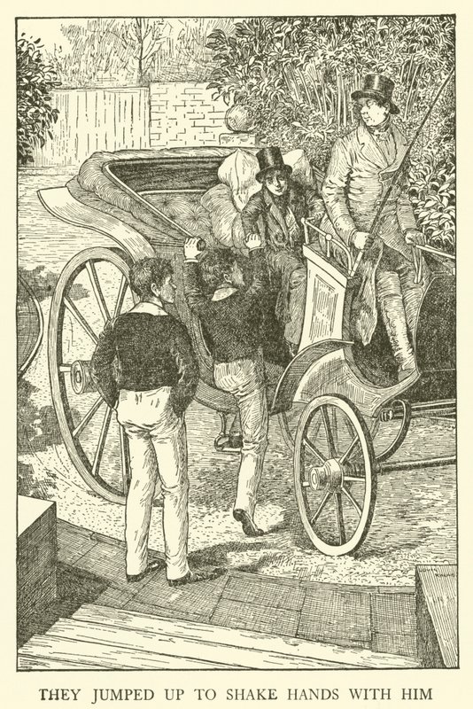 Illustration til Tom Browns skoledage (gravering) af Louis John Rhead