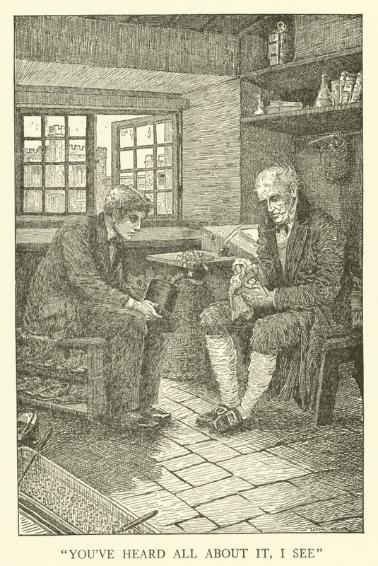 Illustration til Tom Browns skoledage (gravering) af Louis John Rhead
