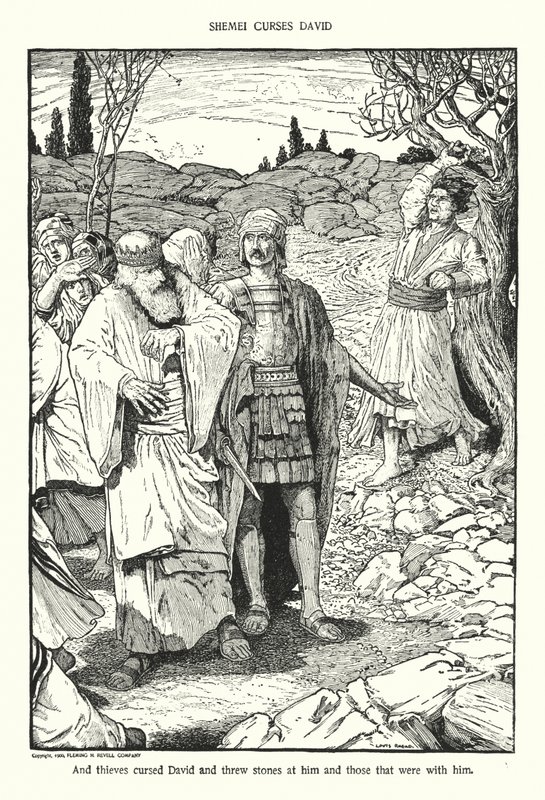 Shimei forbander David (litografi) af Louis John Rhead