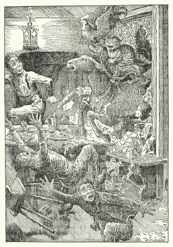 Bremen bymusikanter (litho) af Louis John Rhead