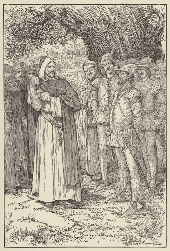 Kongen begyndte at smøge ærmet op af Louis John Rhead