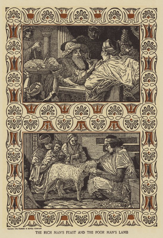 Den rige mands fest og den fattiges lam af Louis John Rhead