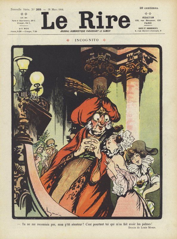 Illustration til Le Rire af Louis Morin