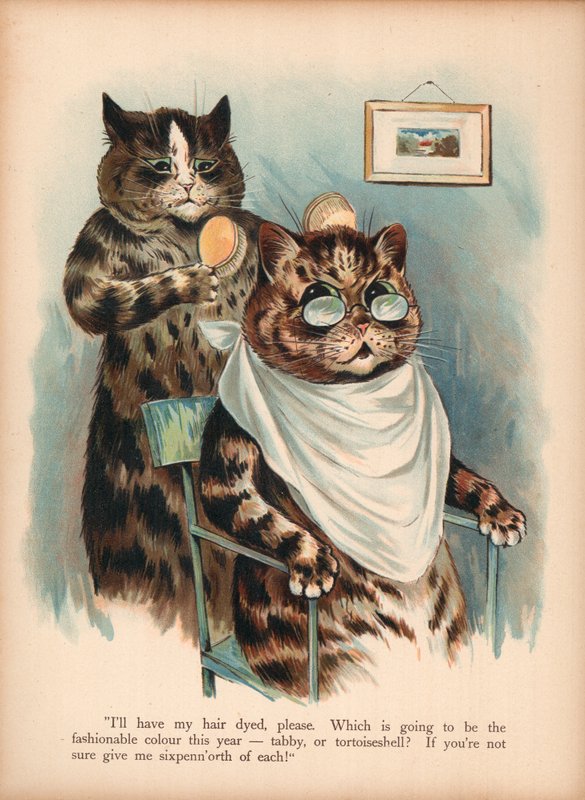 Louis Wain Cats (chromolitho) af Louis Wain