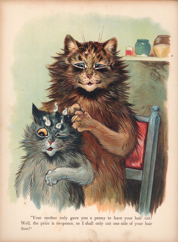 Louis Wain Cats (chromolitho) af Louis Wain