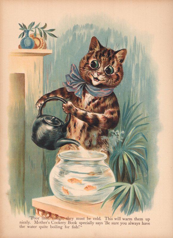 Louis Wain Cats (chromolitho) af Louis Wain