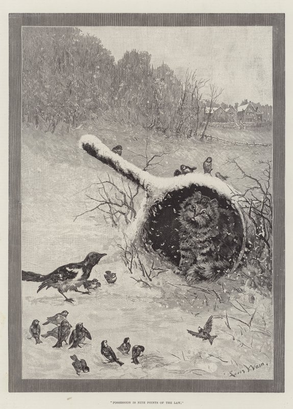 Besiddelse er ni punkter i loven af Louis Wain