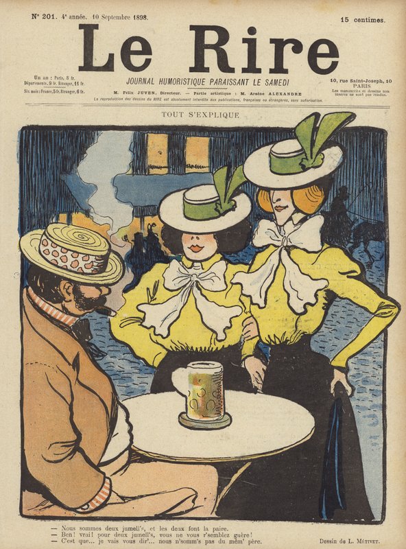 Illustration til Le Rire af Lucien Metivet