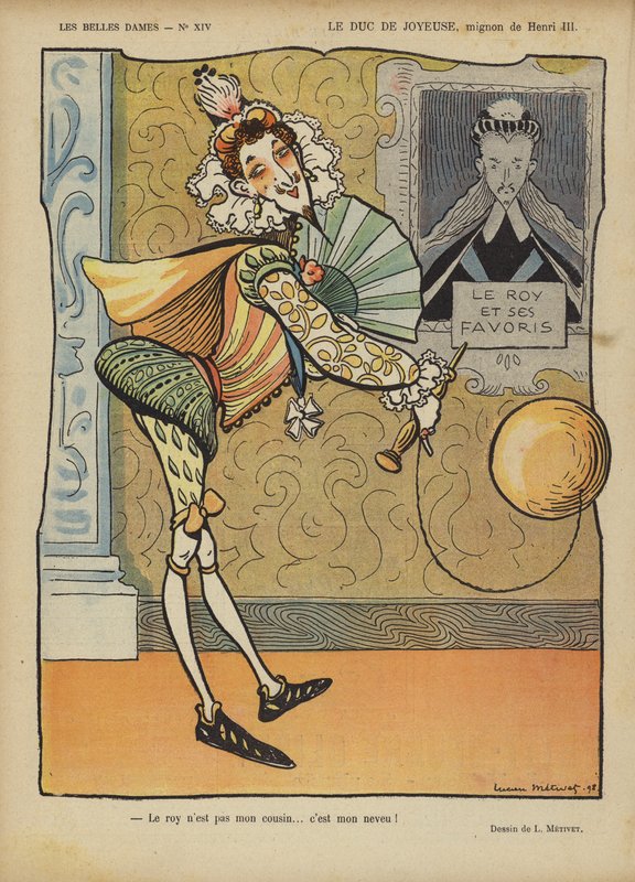 Le Duc De Joyeuse, Illustration for Le Rire af Lucien Metivet