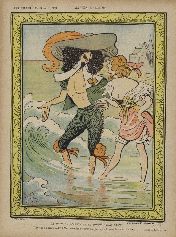 Marion Delorme, Illustration for Le Rire af Lucien Metivet