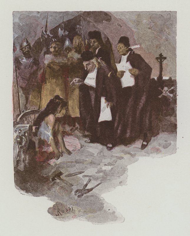 Illustration til Notre-Dame De Paris af Victor Hugo af Lucius Rossi