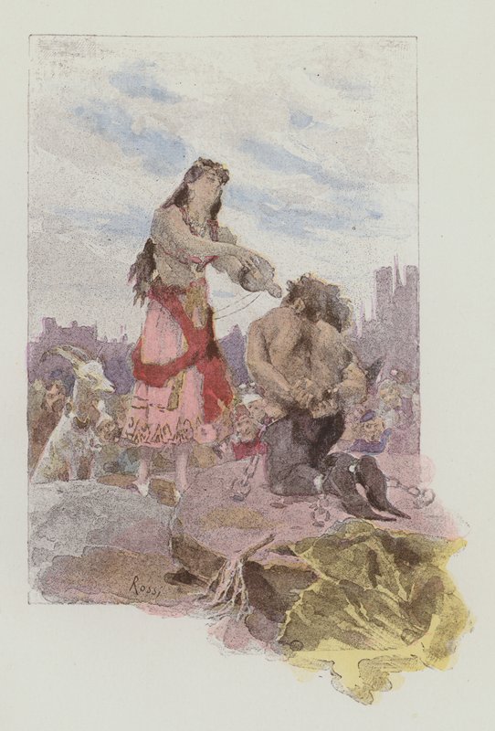 Illustration til Notre-Dame De Paris af Victor Hugo af Lucius Rossi
