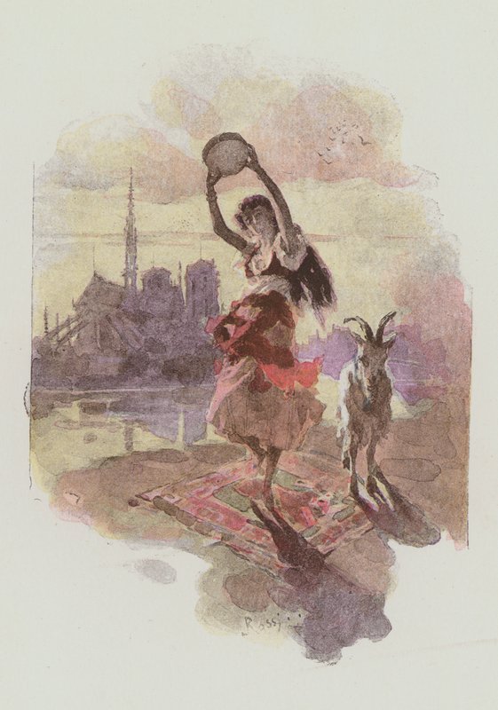 Illustration til Notre-Dame De Paris af Victor Hugo af Lucius Rossi