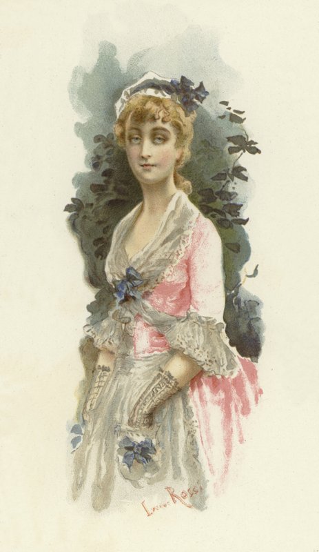 Illustration til The School for Scandal (chromolitho) af Lucius Rossi