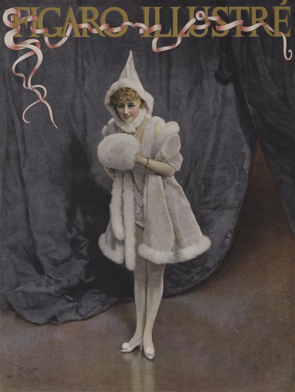 Julemandens Datter. Forside af Le Figaro Illustre, december 1894 af Lucius Rossi