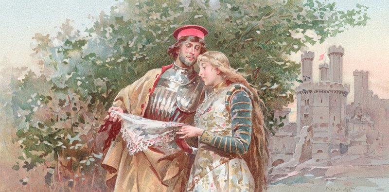 Illustration til Shakespeares Othello (chromolitho) af Ludovico Marchetti