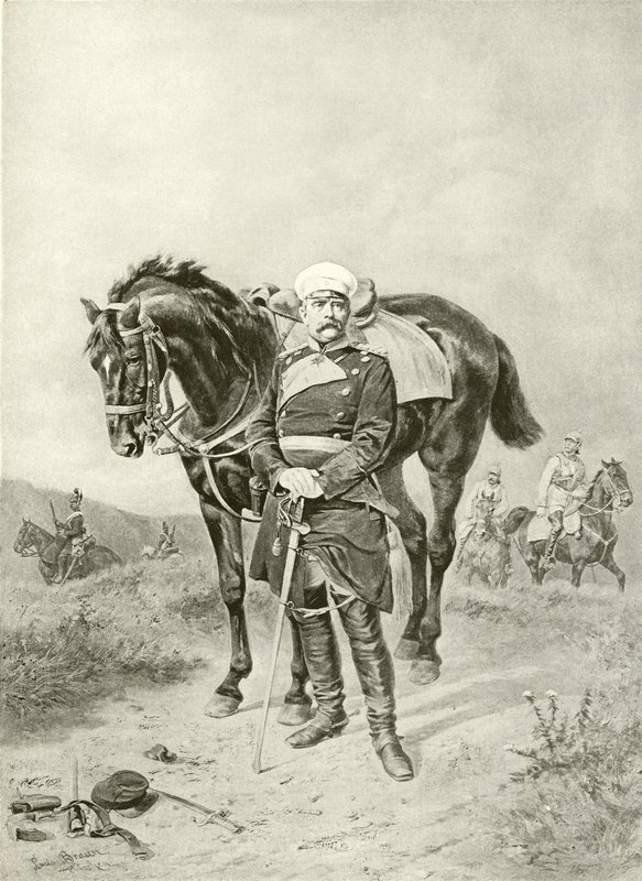 Bismarck før Paris (dybtryk) af Ludwig Braun