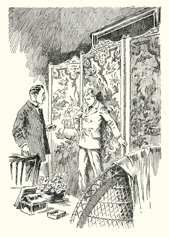 Illustration til The Picture of Dorian Gray af Oscar Wilde (litho) af Lui Trugo