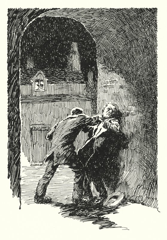Illustration til The Picture of Dorian Gray af Oscar Wilde (litho) af Lui Trugo