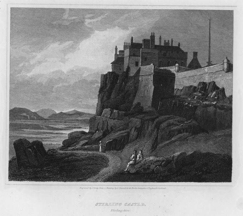 Stirling Castle, Stirlingshire (gravering) af Luke (after) Clennell