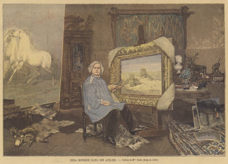 Rosa Bonheur i sit studie af Madame Consuelo Fould
