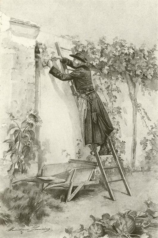 Abbe Constantine (gravering) af Madeleine Lemaire