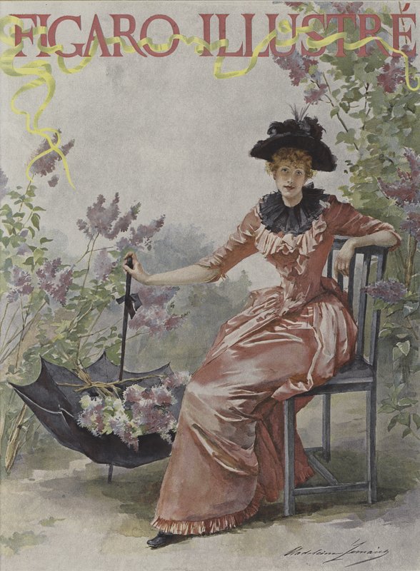Forside af Le Figaro Illustre, maj 1891 af Madeleine Lemaire