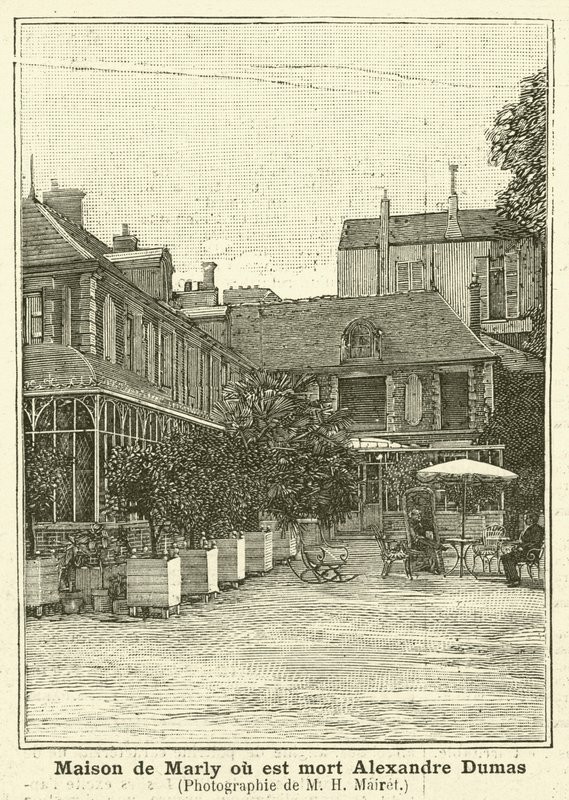 Huset i Marly, hvor den franske forfatter Alexandre Dumas den yngre døde af Mairet