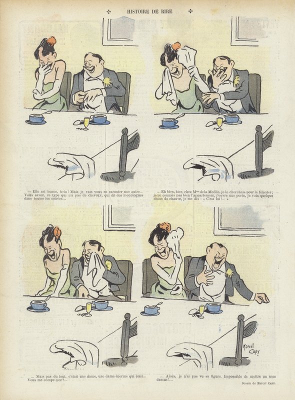 Illustration til Le Rire af Marcel Amable O.L. Capy