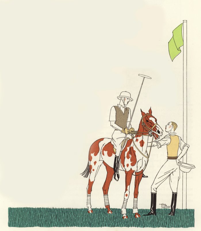 Polo (farvelitografi) af Marcel Jacques Hemjik
