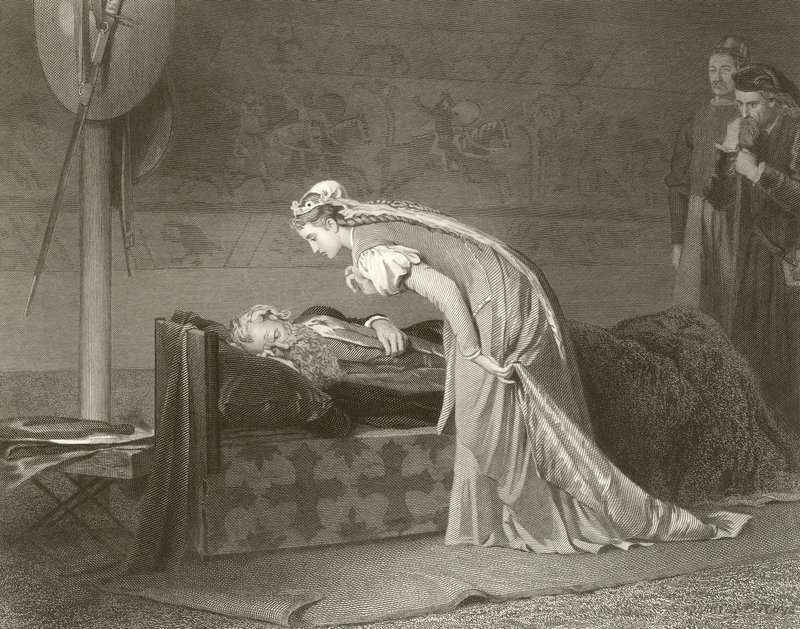 Lear og Cordelia af Marcus Stone